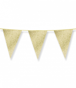 Glitter flags 20 x 30cm - Gold