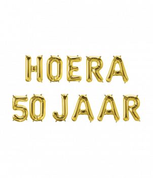 Foil balloon kit - Hoera 50 jaar