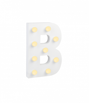 Light Letters - B