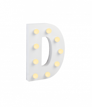 Light Letters - D