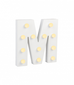 Light Letters - M