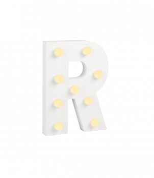 Light Letters - R