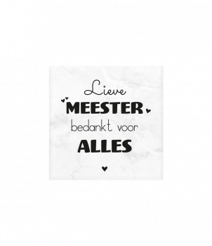 Marmeren onderzetters - Meester