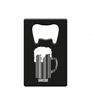 Metal beer opener - Barcode