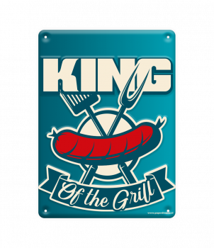 Metal signs - King of the grill