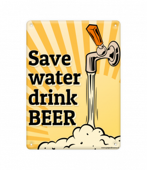 Metal signs - Save water