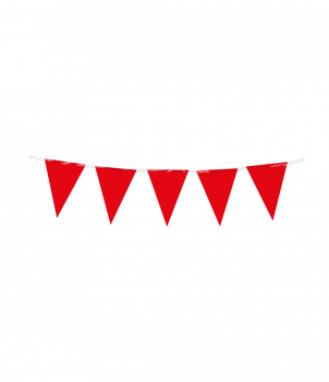 Mini party flags PE - Red