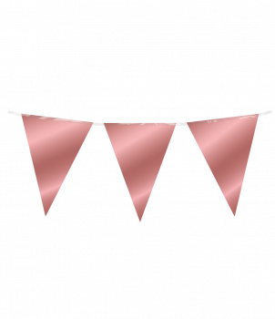 Party Flag Foil - Rose Gold