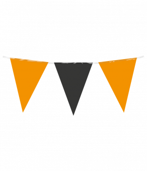 Party Flag PE - Orange Black