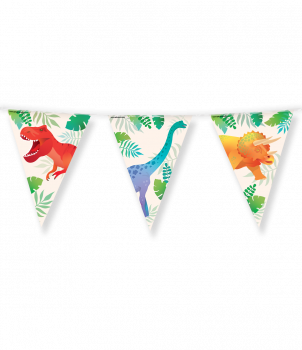 Party Flags foil - Dino