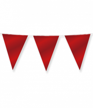 Party Flags foil - Ruby
