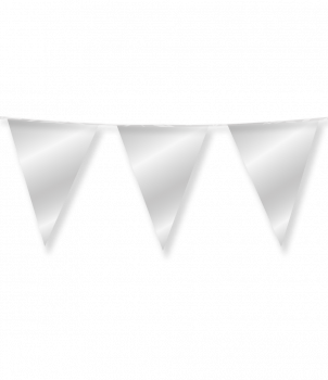 Party Flags foil - Silver