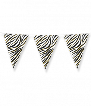 Party Flags foil - Zebra