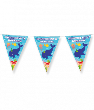 Party Flags foil - Zwemdiploma