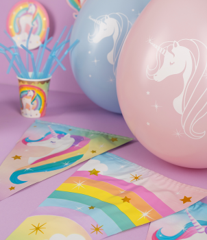 Party Flags foil - Unicorn sfeer