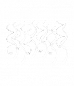 Swirl decorations - White