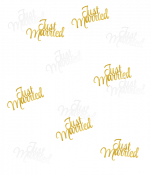 Table confetti - Just married