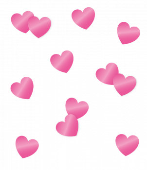 Table confetti - Pink heart