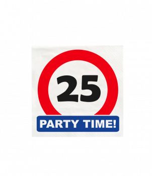 Traffic sign napkins - 25