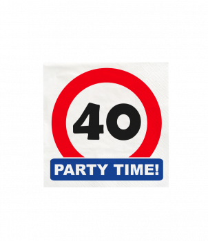 Traffic sign napkins - 40