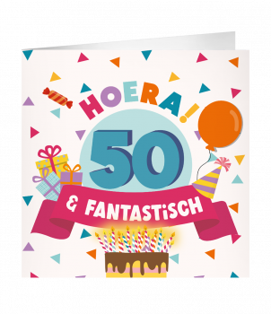 XL Greeting Cards - 50 jaar