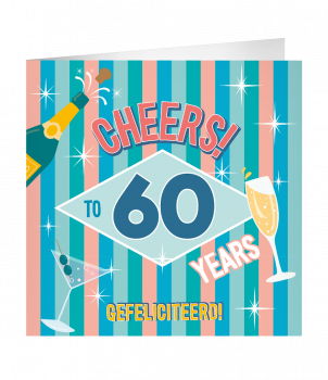 XL Greeting Cards - 60 jaar