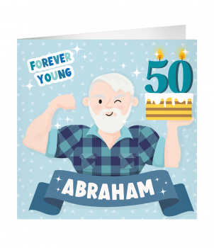XL Greeting Cards - Abraham 50