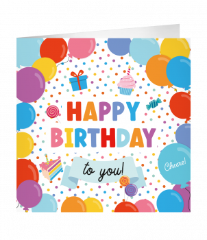 XL Greeting Cards - Happy Birthday